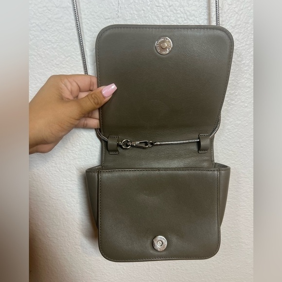 All Saints Arc Small Crossbody Purse in Mink Grey - Picture 14 of 14